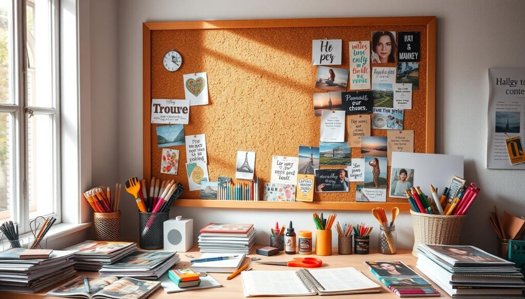 Vision board creation process